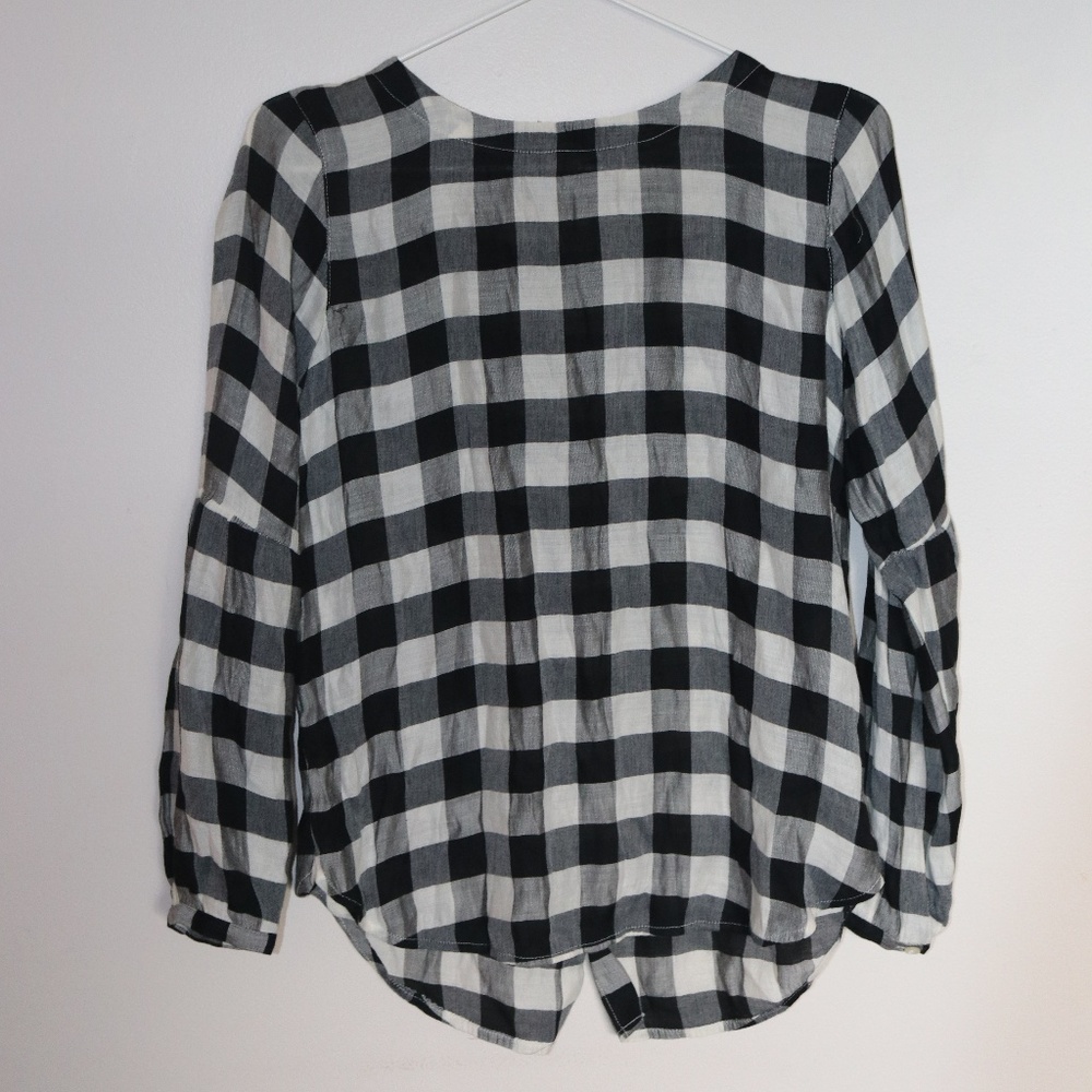 Ann Taylor Loft Buffalo Check Blouse